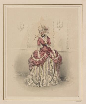 L’Opera. Mlle Duthé. Le menuet (1844)
