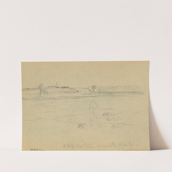 Opposite Dutch Gap. (1864) by Alfred Rudolph Waud