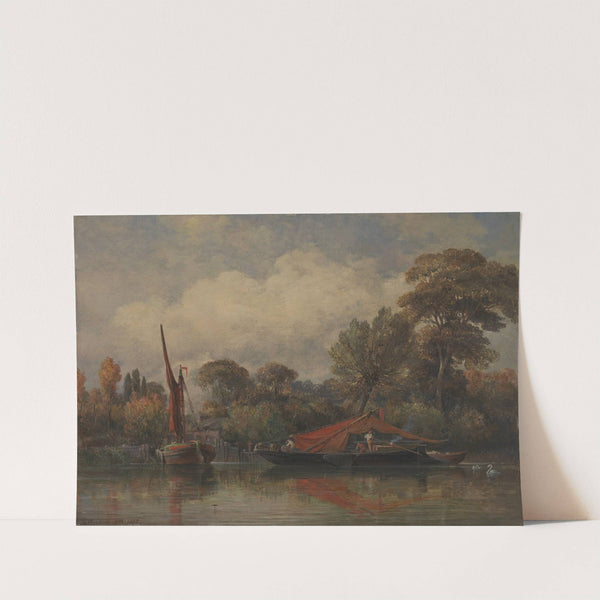 Opposite my House at Barnes (1862) by Edward William Cooke