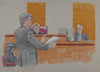 Oprah Winfrey watches as her attorney, Charles Babcock, questions plaintiff Bill O’Brien on the witness stand