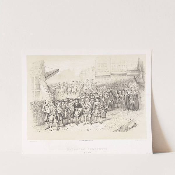 Optocht van Hollandse militaire en politieke leiders (1826-1863) by Pieter Wilhelmus van de Weijer