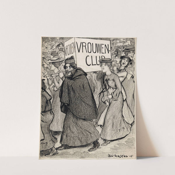 Optocht van vrouwen Vrouwenclub