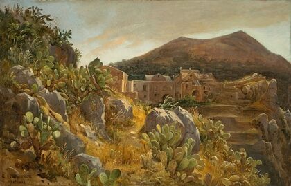 Opuntienhügel auf Capri