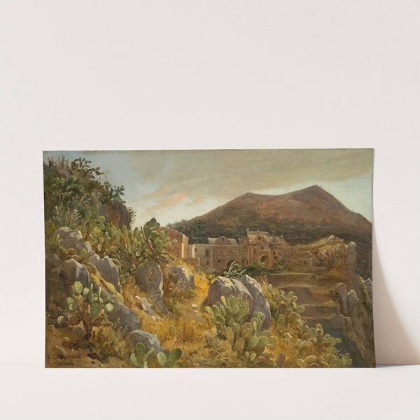 Opuntienhügel auf Capri by Carl Morgenstern