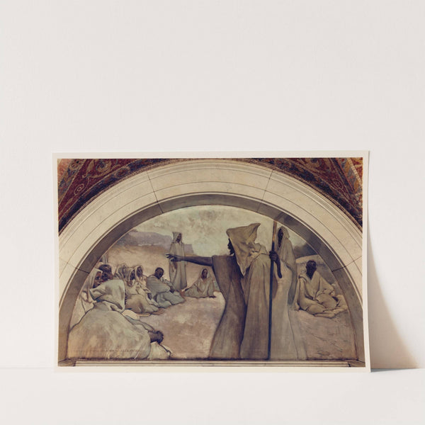 Oral Tradition mural in Evolution of the Book series by John White Alexander