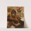 Orang-Utan ‘Seemann’ with his keeper (ca. 1901) by Max Slevogt