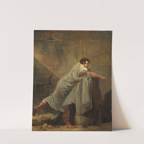 Orator in Prison by Hubert Robert