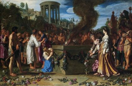 Orestes and Pylades Disputing At The Altar