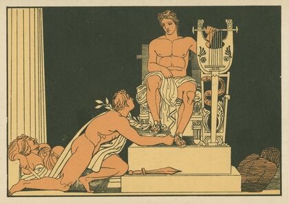 Orestes suppliant to Apollo (1879)
