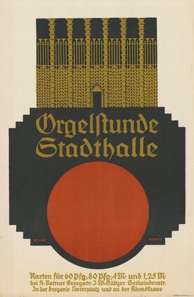 Orgelstunde Stadthalle. Hannover (1900)