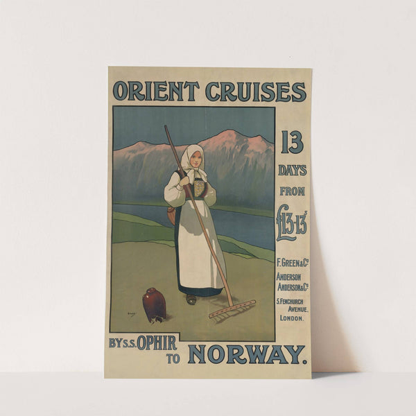 Orient Cruises by S.S. Ophir to Norway by John Hassall