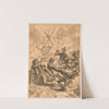 Orient. The naval battle of Abukir 1798 Die seeschlacht bei Abukir. (1860) by Francis Rixinger