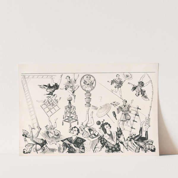 Oriental acrobats (1900) by Russell, Morgan & Co.