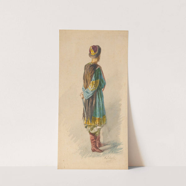 Oriental Figure by Klavdy Vasilyevich Lebedev