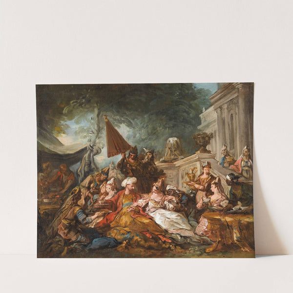 Oriental scene or Esther’s banquet by Jean-François de Troy