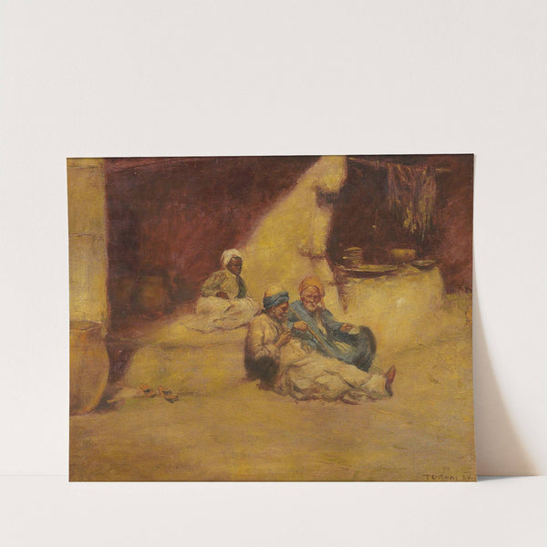 Oriental Street Scene by Gyula Tornai