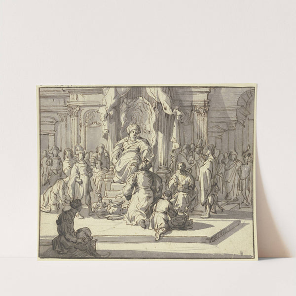 Orientalischer Fürst auf dem Thron, dem Geschenke gebracht werden by Jacob van der Ulft