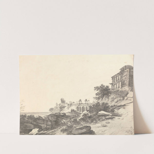 Original Drawings for Choix de Vues de L'Inde and Others Pl.02 by William Hodges