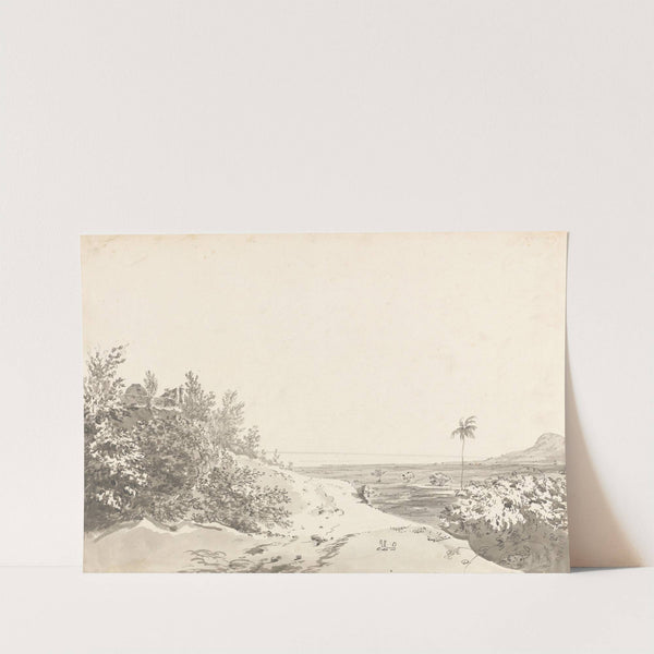 Original Drawings for Choix de Vues de L'Inde and Others Pl.12 by William Hodges