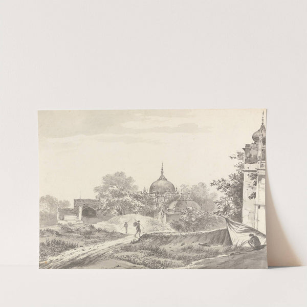 Original Drawings for Choix de Vues de L'Inde and Others Pl.13 by William Hodges