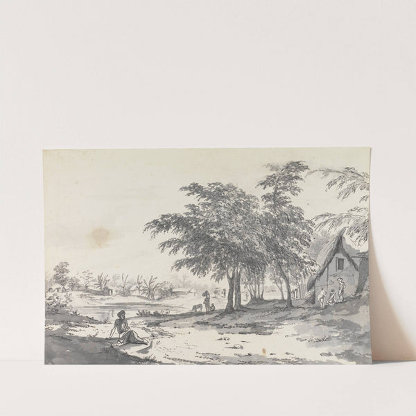 Original Drawings for Choix de Vues de L'Inde and Others Pl.51 by William Hodges