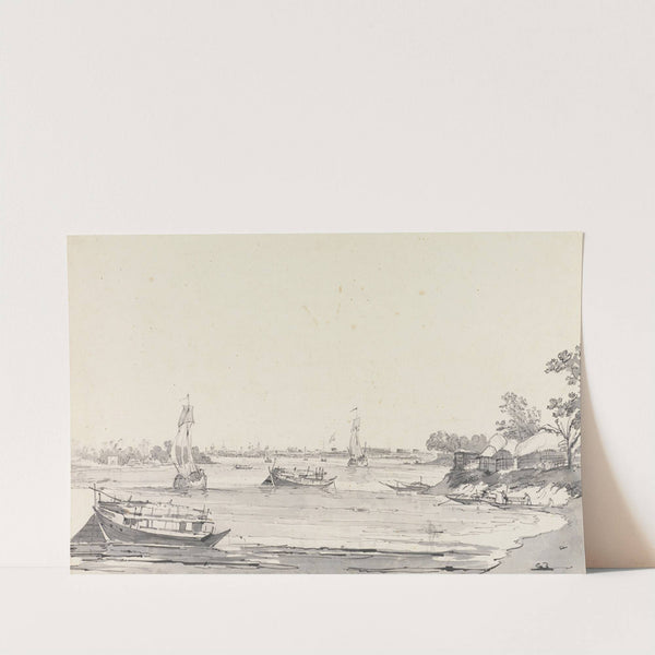 Original Drawings for Choix de Vues de L'Inde and Others Pl.52 by William Hodges