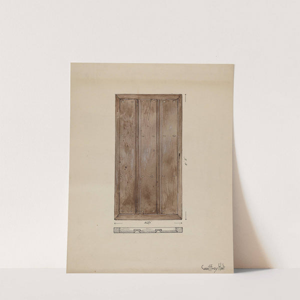 Original Outside Door to Sacristy by Geoffrey Holt