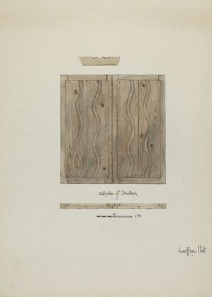 Original Wooden Shutters from Monastery