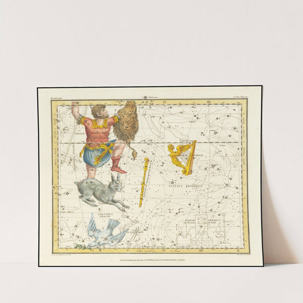 Orion, Psaltriem Georgii, Sceptrum Brandenburgium, Lepus and Columba Noachi (1822) by Alexander Jamieson