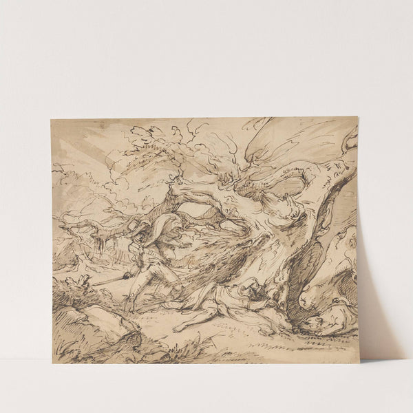 Orlando Rescuing Oliver from the Lion by Raphael Lamar West