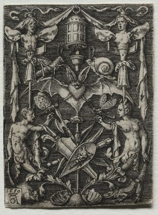 Ornament Design with a Bat in the Center (1550)