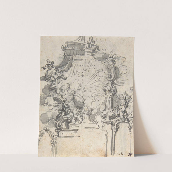 Ornament Design with Alternate Suggestion by Giovanni Battista Natali III