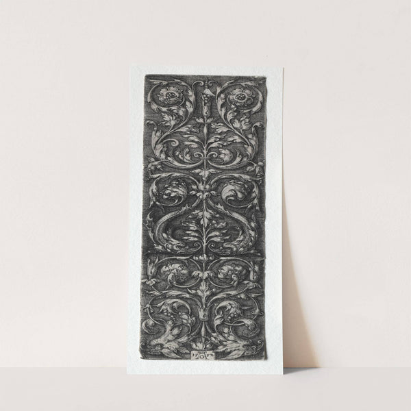 Ornament Design with Fishes (1552) by Heinrich Aldegrever