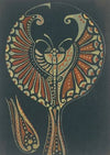 Ornament met gestileerde vlinder