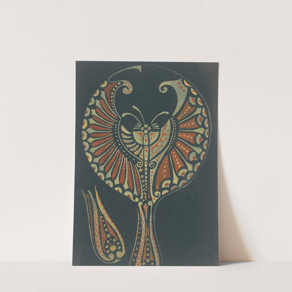 Ornament met gestileerde vlinder by Reinier Willem Petrus de Vries