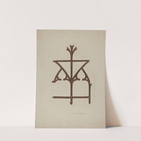 Ornamental Iron Grill by Clarence Secor