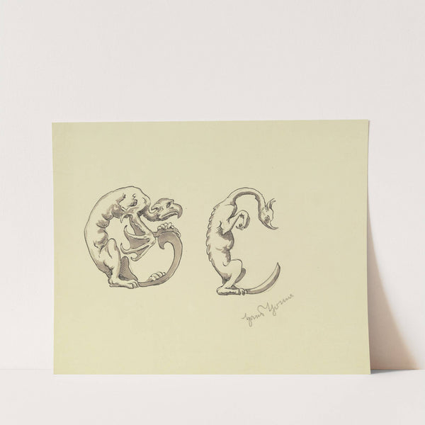 Ornamental Letters GC by Hans Thoma