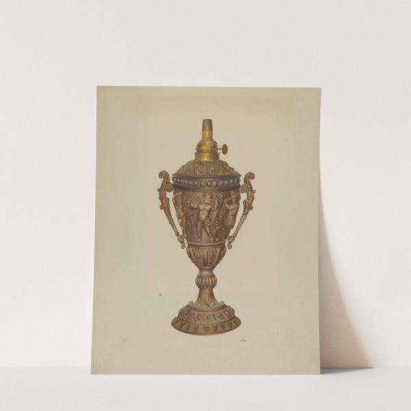 Ornamental Oil Lamp by Joseph L. Boyd