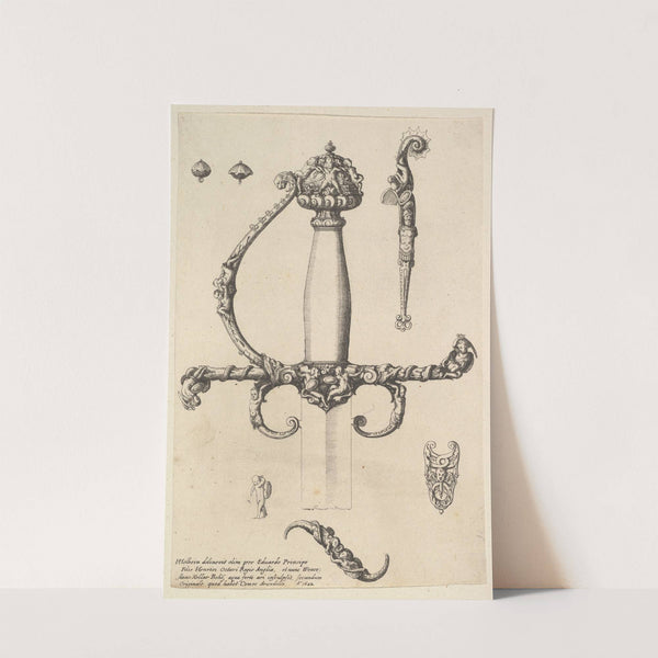 Ornamental sword hilt (1642) by Wenceslaus Hollar