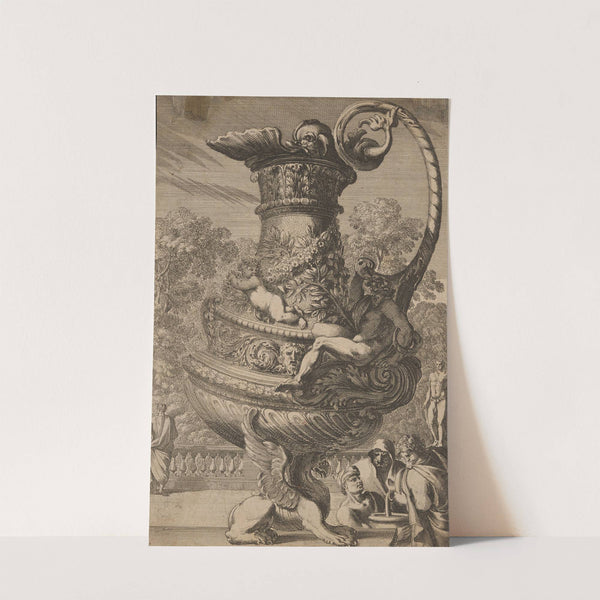 Ornamental vase supported by griffin by Jean Le Pautre