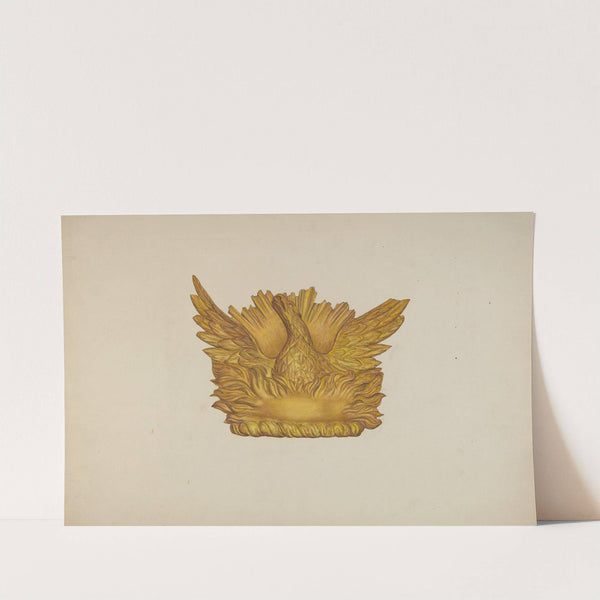 Ornamental Wood Carving - Eagle by Harriette Gale