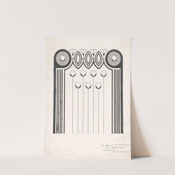 Ornamentale boekdrukstempel voor een boekband by Samuel Jessurun de Mesquita