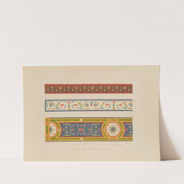 Ornamente aller klassischen Kunst-Epochen nach den Originalien in ihren eigenthümlichen Farben Pl.002 by Wilhelm Zahn