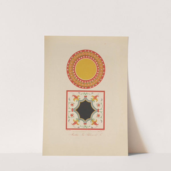 Ornamente aller klassischen Kunst-Epochen nach den Originalien in ihren eigenthümlichen Farben Pl.003 by Wilhelm Zahn