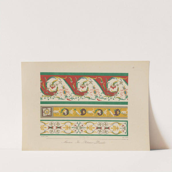 Ornamente aller klassischen Kunst-Epochen nach den Originalien in ihren eigenthümlichen Farben Pl.004 by Wilhelm Zahn