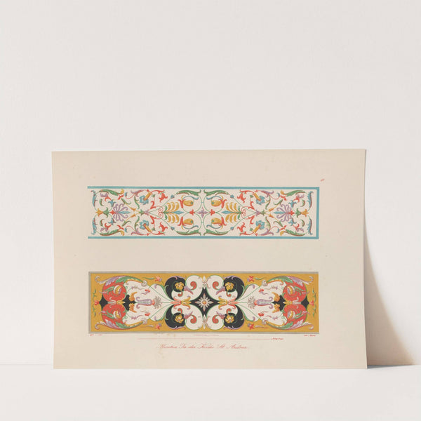 Ornamente aller klassischen Kunst-Epochen nach den Originalien in ihren eigenthümlichen Farben Pl.011 by Wilhelm Zahn