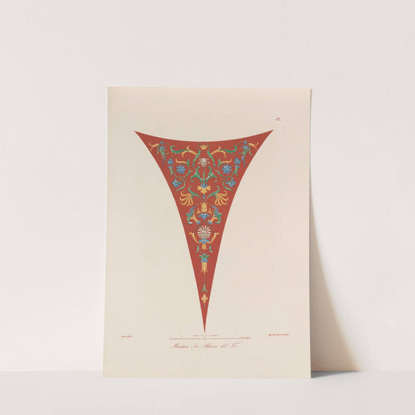 Ornamente aller klassischen Kunst-Epochen nach den Originalien in ihren eigenthümlichen Farben Pl.012 by Wilhelm Zahn