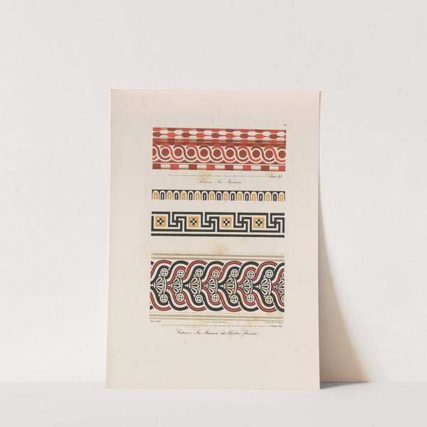 Ornamente aller klassischen Kunst-Epochen nach den Originalien in ihren eigenthümlichen Farben Pl.016 by Wilhelm Zahn