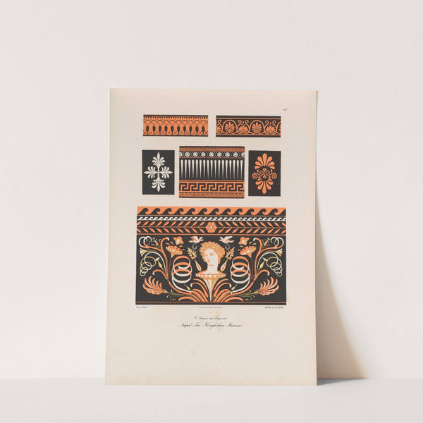 Ornamente aller klassischen Kunst-Epochen nach den Originalien in ihren eigenthümlichen Farben Pl.017 by Wilhelm Zahn
