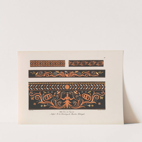 Ornamente aller klassischen Kunst-Epochen nach den Originalien in ihren eigenthümlichen Farben Pl.019 by Wilhelm Zahn